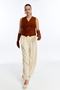 Women's Genuine Leather Suede Long Gloves - 8
