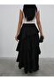 Women's Layered Linen Skirt - 7
