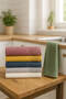 6-Piece Kitchen Hand Towel Set 30X50 cm Square - 4