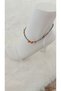 Colorful Bead Summer Anklet with Gold Drop Tip