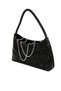 Black Evening Dress Bag. Evening Dress Bag with Stones. Women's Evening Dress Bag. The Evening Dress Bag Is Black. Invitation Wedding Bag. - 3