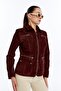 Women's Genuine Leather Suede Coat - 8