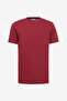 Cotton Slim Fit Slim Fit Crew Neck Claret Red T-Shirt - 6