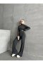 Italy Cut Full Reglan Finger-Pass Crop Pants Suit - 2