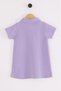 Polo collar 100% cotton girl's pique dress - 2