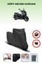 Black "Yamaha X-Max 250 Abs" Motorcycle Tarpaulin, Tailbag and Lock Do Not Match
