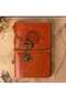 مجموعة هدايا من MR Leather Kraft Paper Compass Design Notebook وقلم مجموعة هدايا بتصميم خاص - 2