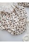 Lace Collar Leopard Print Baby Girl Romper & Socks Set Romper |   100% Cotton Long Sleeve Baby Bodysuit - 5