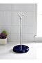 Paper Towel Holder Roll Napkin Holder Kitchen Accessory Ceramic Navy Blue Silver - Feray Home