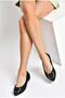 P726776304 Black Satin Fabric Women's Ballerinas - 4