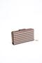 Coffee Yellow - Coffee Plaid Line Square Women's Wallet and Card Holder Sp928 - 3
