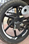 White Color Thick Stripe Wheel Rim Strip Sticker Set for Tvs Raider (Total 16 Pieces) - 3