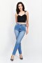 Women Regular Fit Solid Denim Jeans, Wash Blue - 2