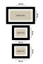 Roose 3-Piece Bath Mat Set, Non-Slip Base - 2