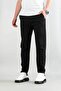 Men's Black Stretchy Lycra Ankle Length Casual Comfortable Side Pocket Fabric Pants - 3