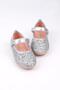 Very Light, Very Comfortable Insole, Orthopedic Butterfly Detailed Girl's Ballerina Ballerina Silver Sim