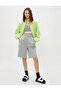 2' Comfort Label Lace-Up Oversize Long Women's Bermuda Shorts - 3
