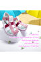 Orthopedic First Step Baby Girl Sandals Kiagcm2406 Dusty Rose White Green - 2