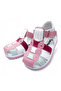 Orthopedic First Step Baby Girl Sandals Kiagcm2406 Dusty Rose White Green