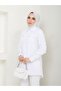 Stone Nervül Detailed Hijab Tunic