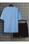Unisex Papatyakelebek Design Printed Tshirt Tracksuit Set - 2