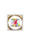 Birthday Themed Printed Adhesive Stickers 4 cm Round 24 Pieces Model 8 - 2