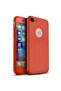 Full Cover 360 Case for Apple iPhone 7 Plus - Red + Free Screen Protector