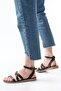 205-08 Black Orthopedic Genuine Leather Women's Sandals - 4