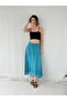 Valerie Chiffon Flared Lined Long Skirt Women's Turquoise - 8