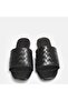 Large Size Women's Slippers Genuine Leather 41-42-43-44-Black Leather - 3