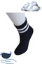 Unisex Quality Cotton Soft Women's Men's Ring Patterned College Socks (4 Pairs) - 5
