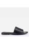 Large Size Women's Slippers Genuine Leather 41-42-43-44-Black Leather - 8