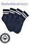 Unisex Quality Cotton Soft Women's Men's Ring Patterned College Socks (4 Pairs) - 3