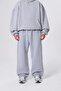 Plus Size Extra Loose Black Gray Adjustable Leg Baggy Loose Fit Oversized Sweatpants - 5