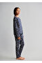 Navy Blue Girl's Pajama Bottoms 77064437 - 2
