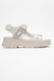 4740 White White Patent Leather Women's Sandals - 6