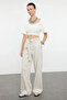 Stone Wide Leg/Wide Leg Woven Trousers TWOSS23PL00142