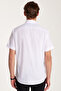 Men's Regular Fit Classic Cut Plain Tie Easy Iron White Shirt - 5