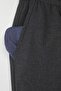 Antrasit Wide Leg Bol Kumaş Baggy Pantolon TMNSS23PL00039 - 9