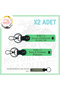 Emergency X2 Keychain with Name Plate and B (+) Blood Group Written, F Green-Gr, Motorcycle Enthusiasts