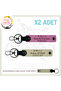 Name Plate and B Rh (+) Blood Group Written Leather X2 Keychain, Pink-S Coffee-Sk, Custom for Biker Friends
