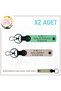 Name Plate and a Rh (-) Blood Group Written Gift X2 Keychain Set, Green-Powder-Sk, Biker Style