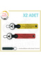 Name Plate and a Rh (+) Blood Group Written X2 Set Keychain, Pomegranate Flower-Yellow-Navy, to All Drivers