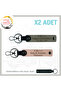 Motorcycle Adventurers, Nameplate and 0 Rh (+) Blood Group X2 Keychain, Puppy-Muffle Grey-Syh