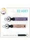 Motor Lover's Custom Name Plate and a Rh (+) Blood Group Written X2 Leather Keychain, Yavruağzı-Purple-Syh