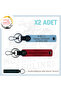 B Rh (-) Blood Group Written X2 Keychain Gift, Red-K Coffee-Lacquer, Special Name Plate for Speed Lovers