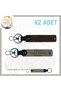 Personalized X2 Keychain, Ash Grey-K Coffee-Gr, Custom Name Plate for Your Wife 0 Rh (+) Blood Group Written