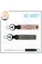 Motorcycle Adventurers , Nameplate and a Rh (-) Blood Type X2 Keychain, Puppy-Muffle Grey-Syh
