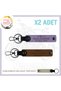 2 Keychains with Name Plate and a Rh (-) Blood Group Written, Coffee-Purple-Sk, Special Gift for Biker Friends