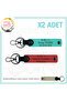 Gift X2 Keychain, Pomegranate Flower-Turquoise-Sk, B Rh (-) Blood Group Written for Biker Friends Name Plate